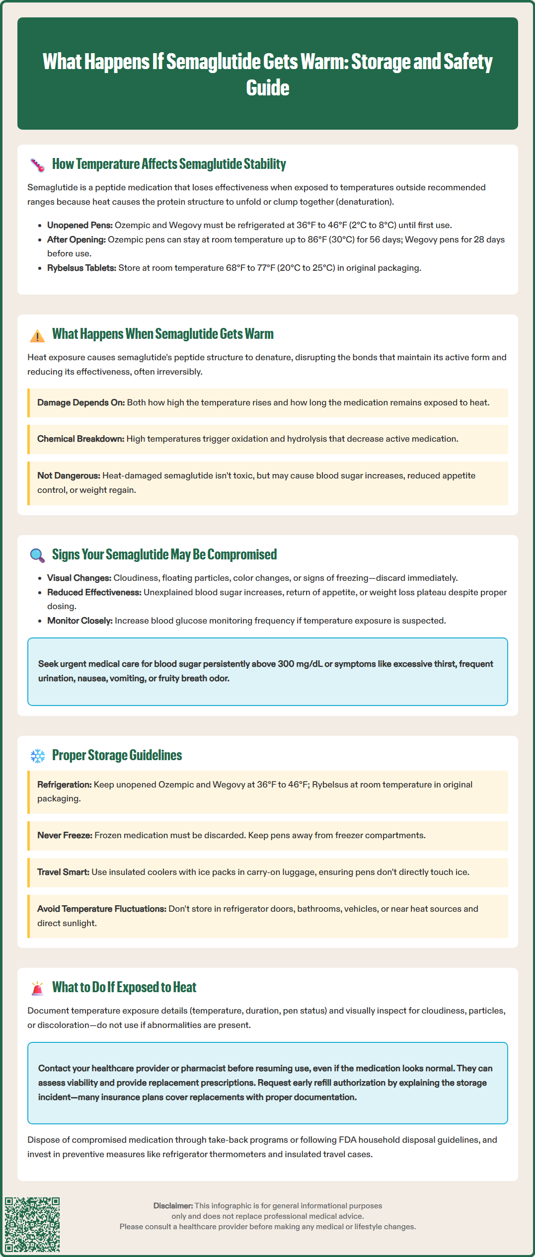 what happens if semaglutide gets warm