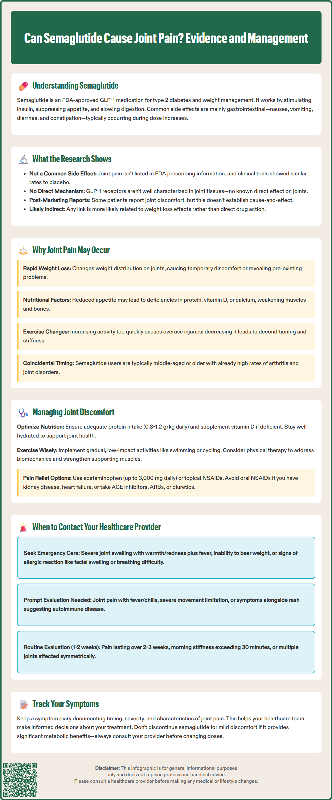 can semaglutide cause joint pain