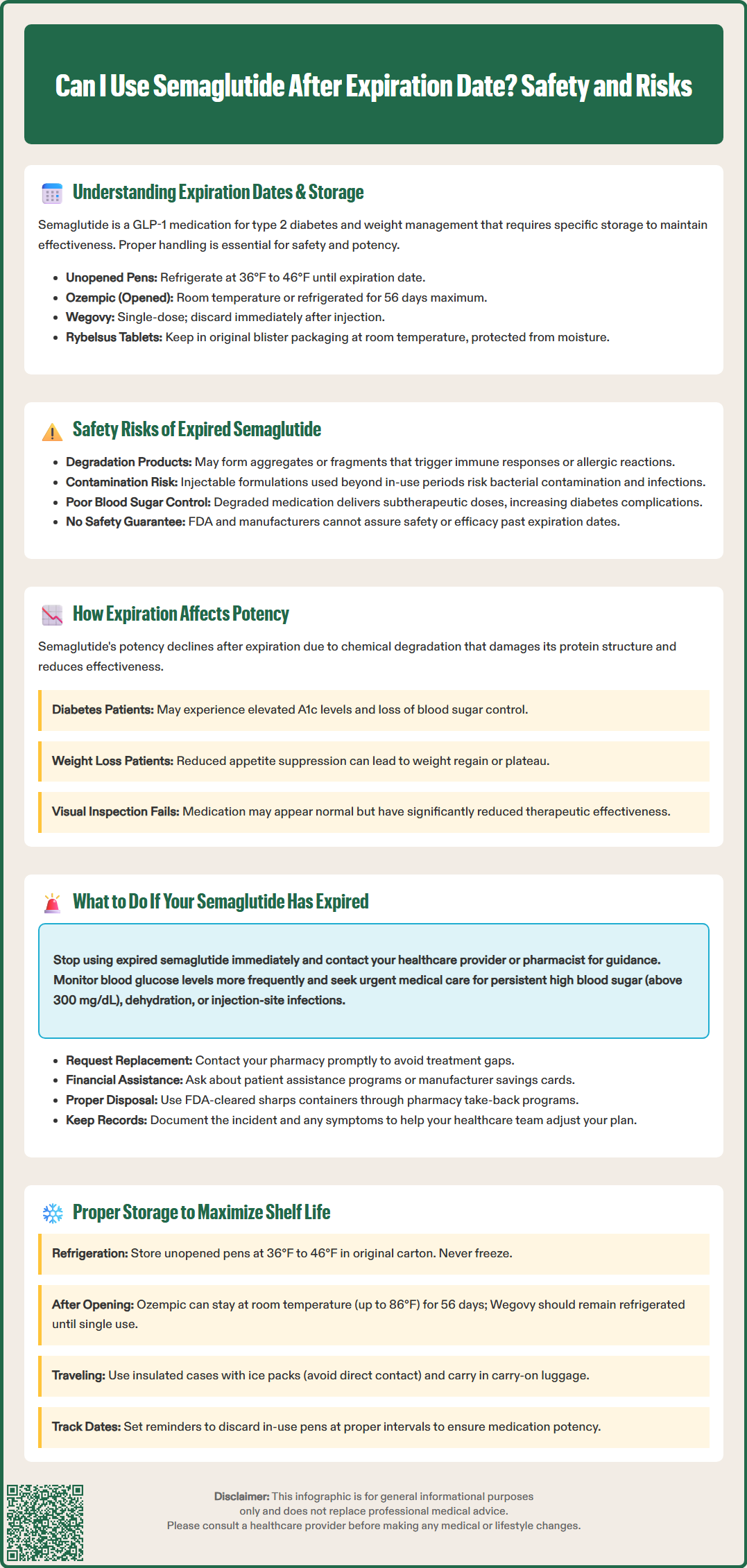 can i use semaglutide after expiration date