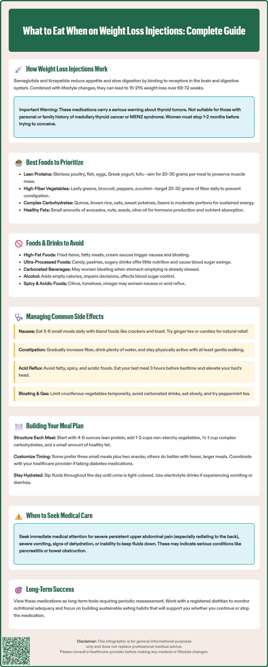 what to eat when on weight loss injections