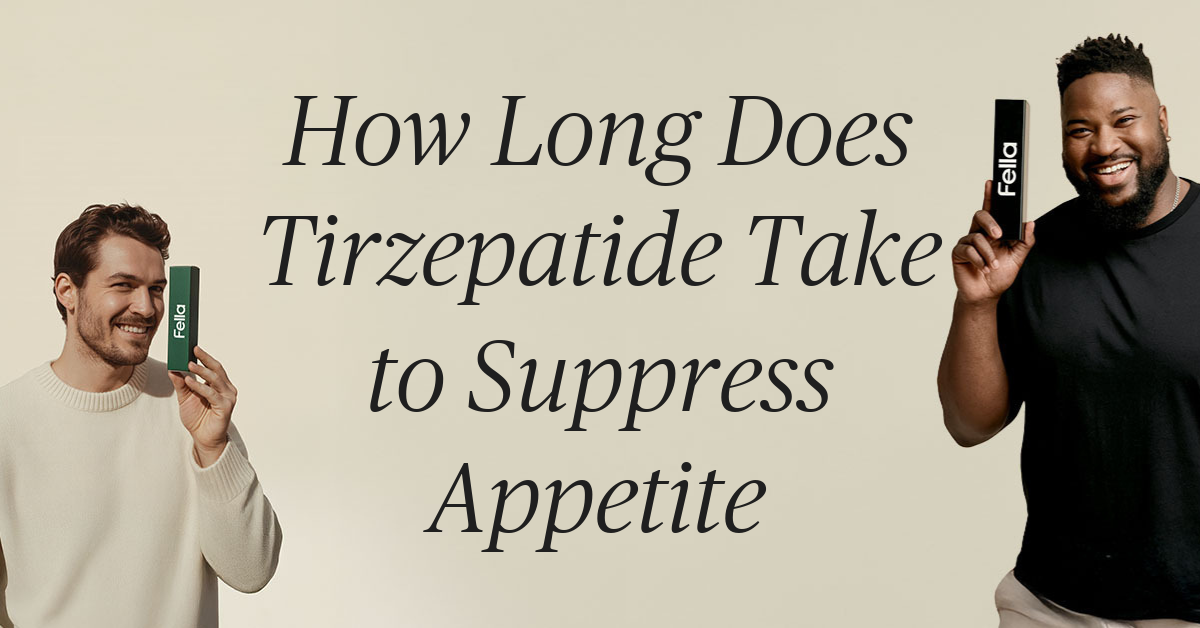 how long does it take for tirzepatide to suppress appetite