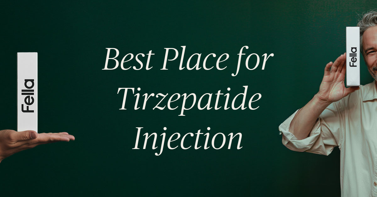 best place for tirzepatide injection