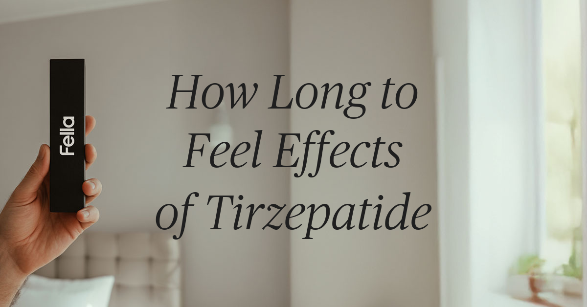 how long to feel effects of tirzepatide