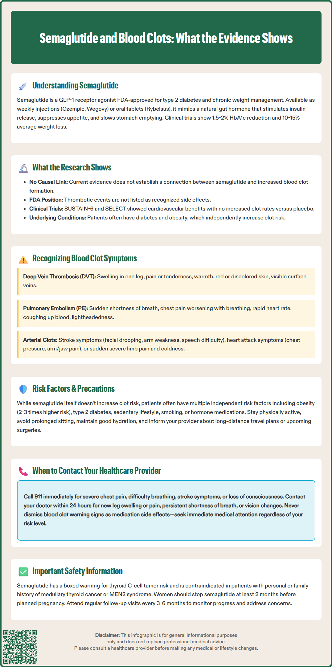 semaglutide and blood clots