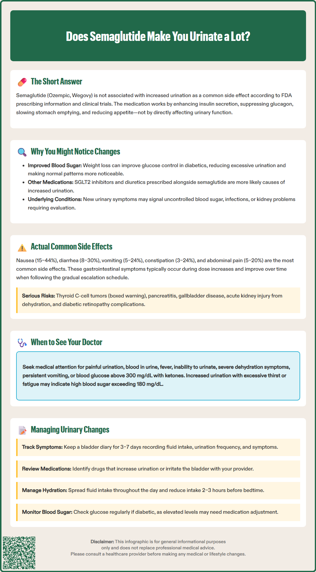 does semaglutide make you urinate a lot