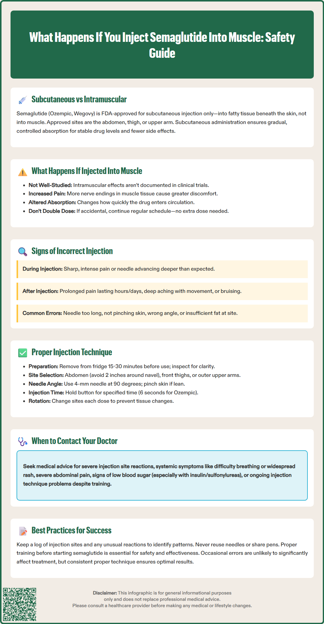 what happens if you inject semaglutide into muscle