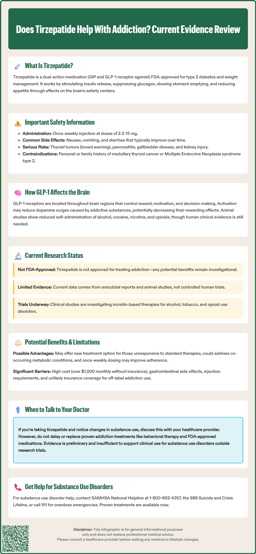does tirzepatide help with addiction