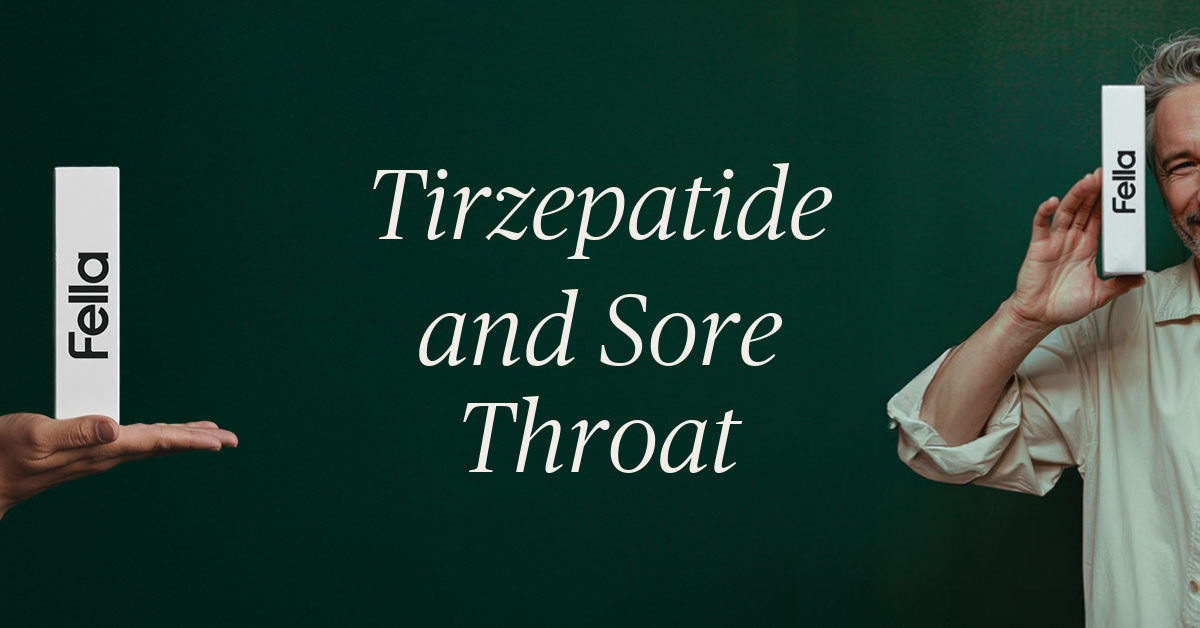 tirzepatide and sore throat