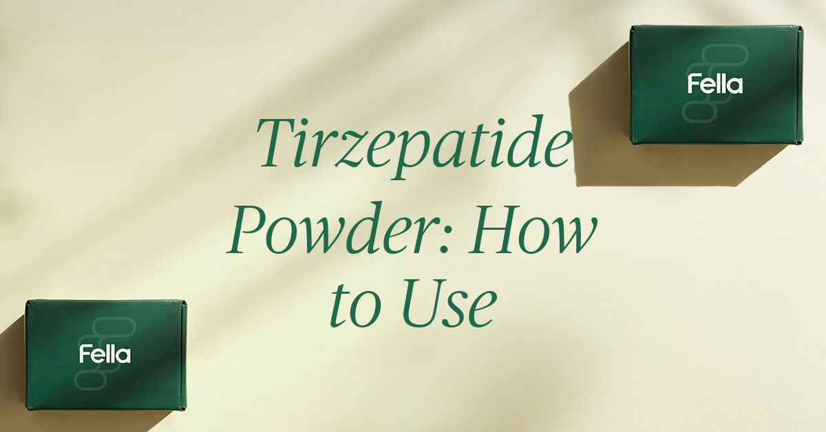 tirzepatide powder how to use