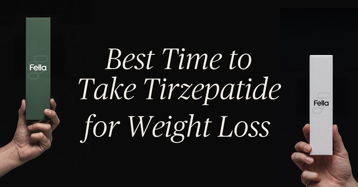 best time of day to take tirzepatide for weight loss