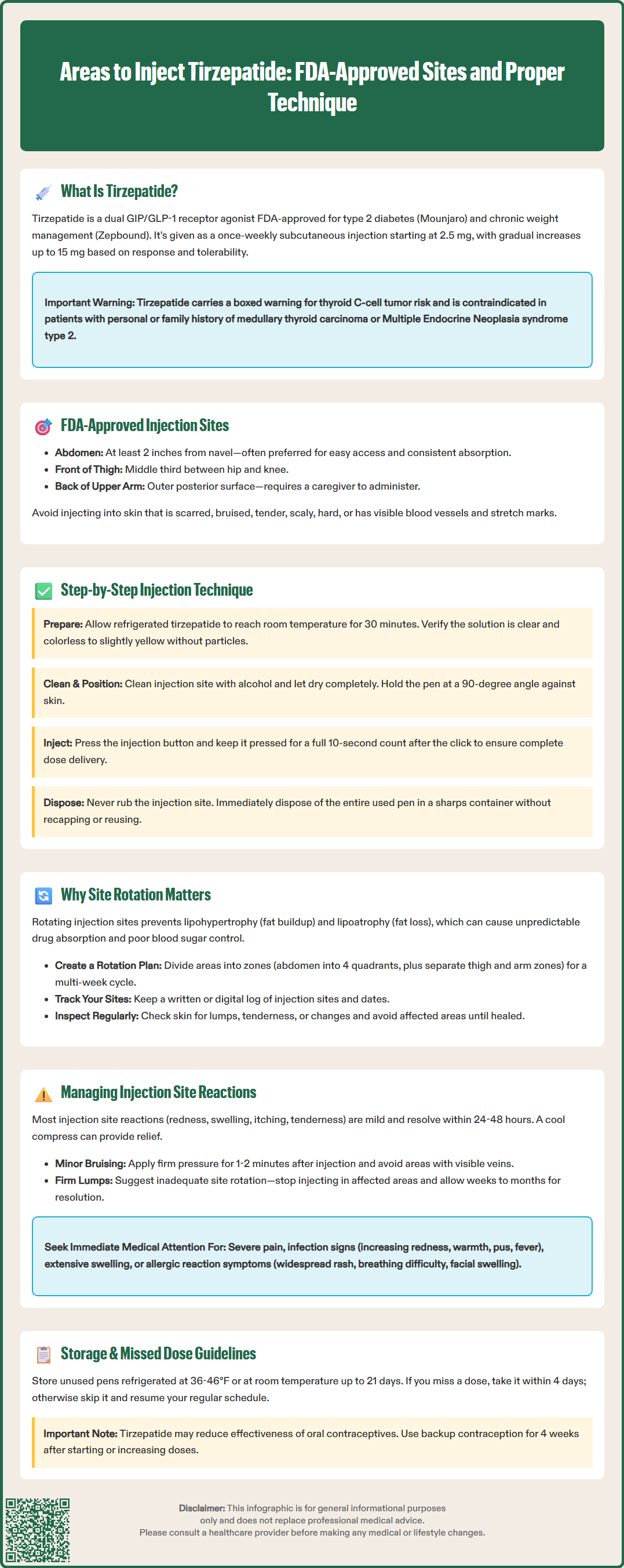 areas to inject tirzepatide