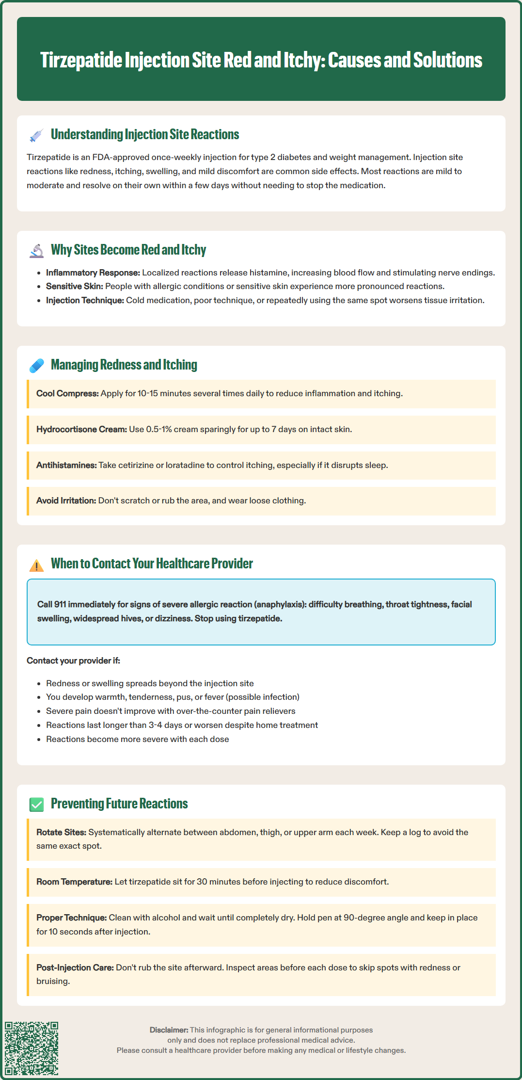 tirzepatide injection site red and itchy