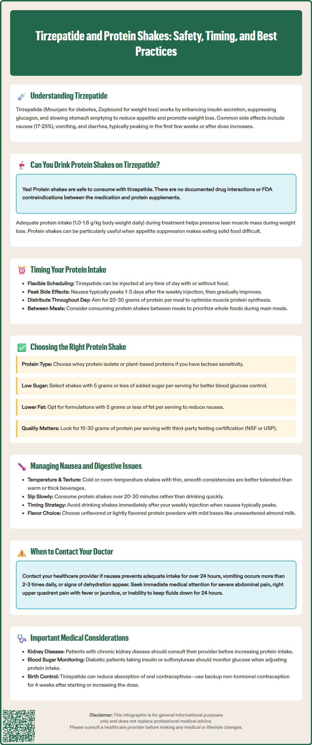 tirzepatide and protein shakes