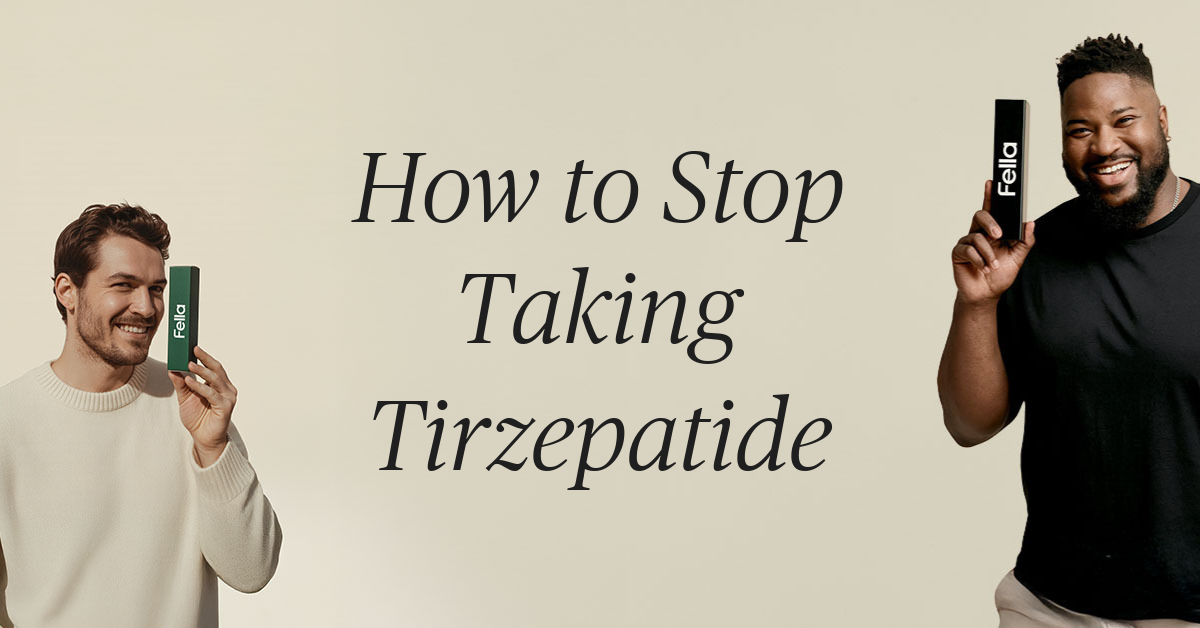 how to stop taking tirzepatide