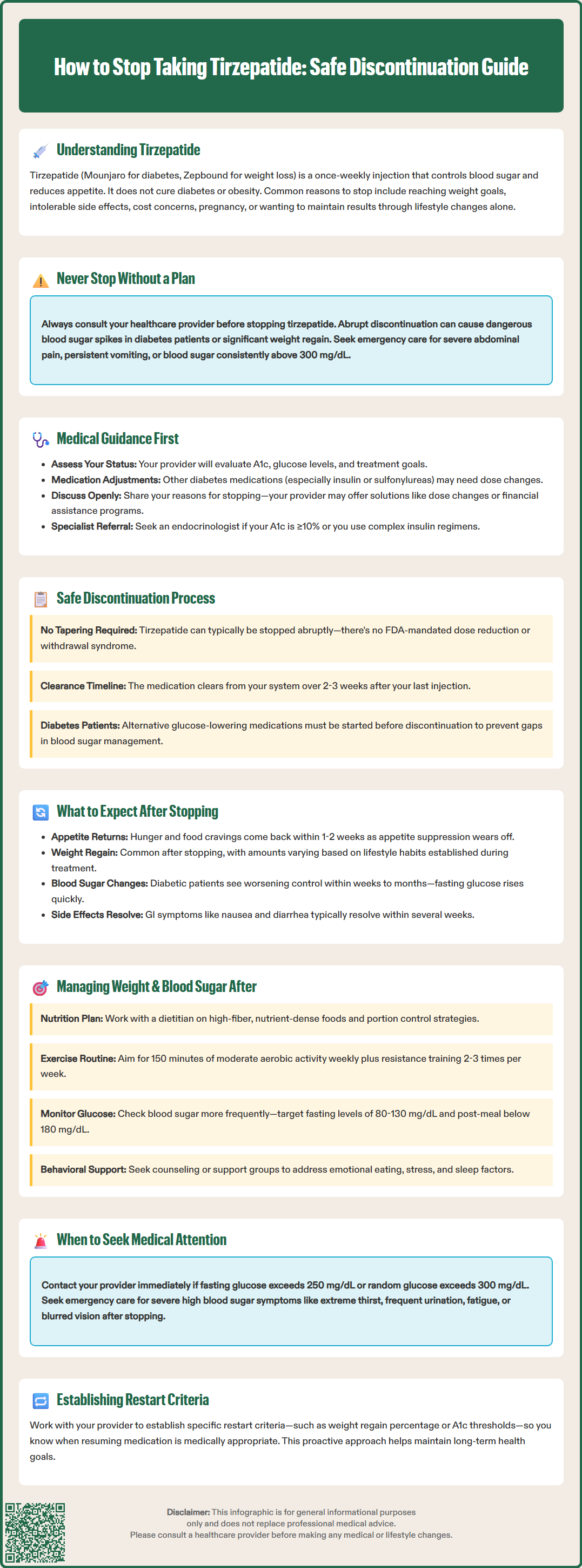 how to stop taking tirzepatide