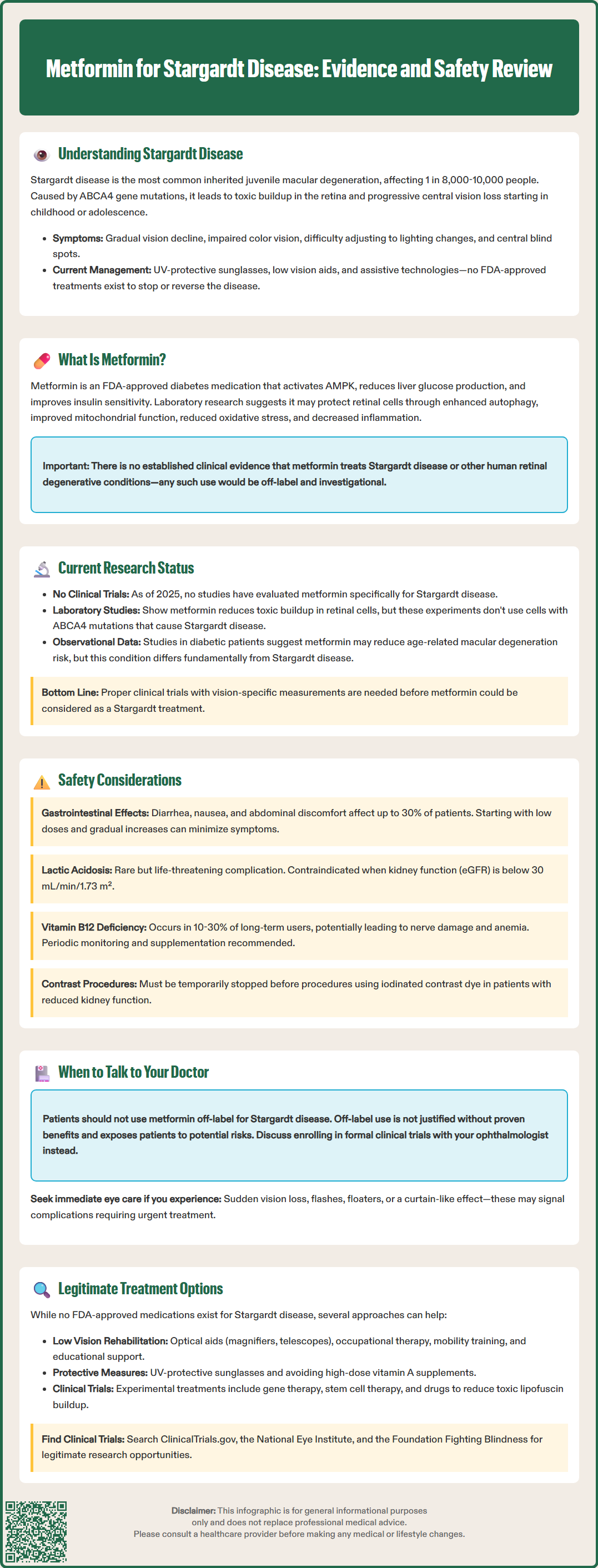 metformin for stargardt disease
