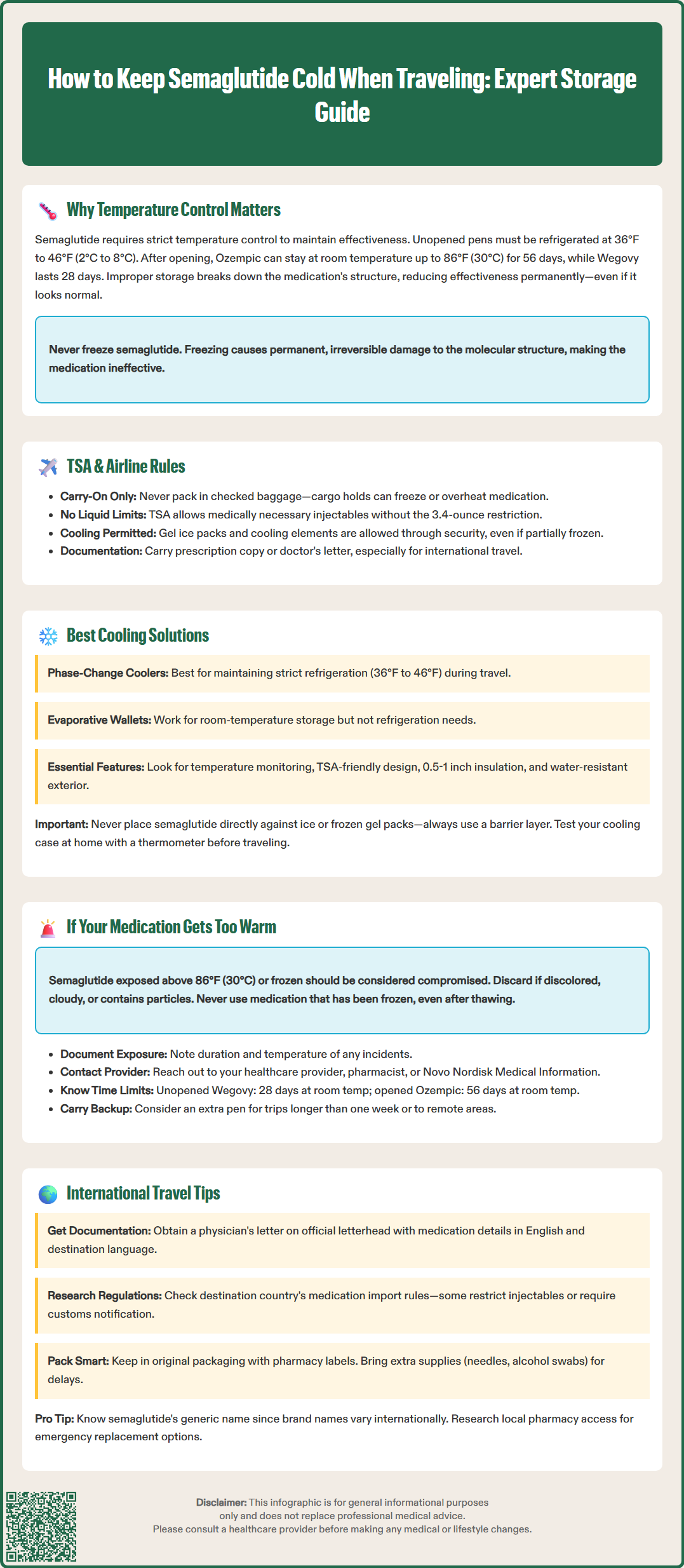 how to keep semaglutide cold when traveling