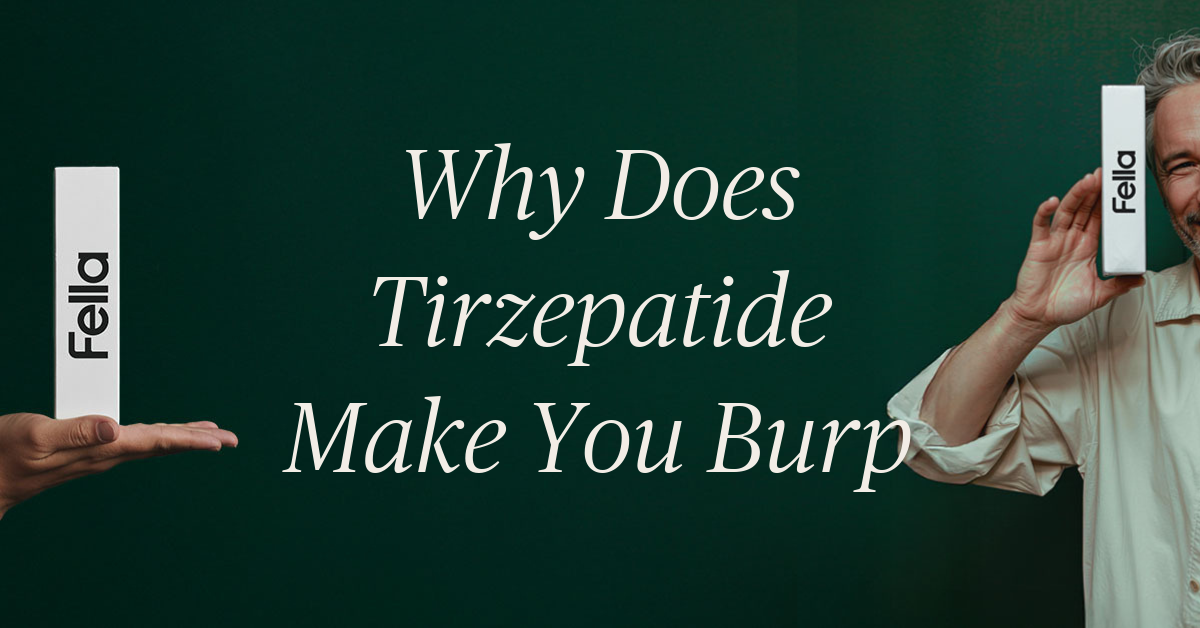 why does tirzepatide make you burp