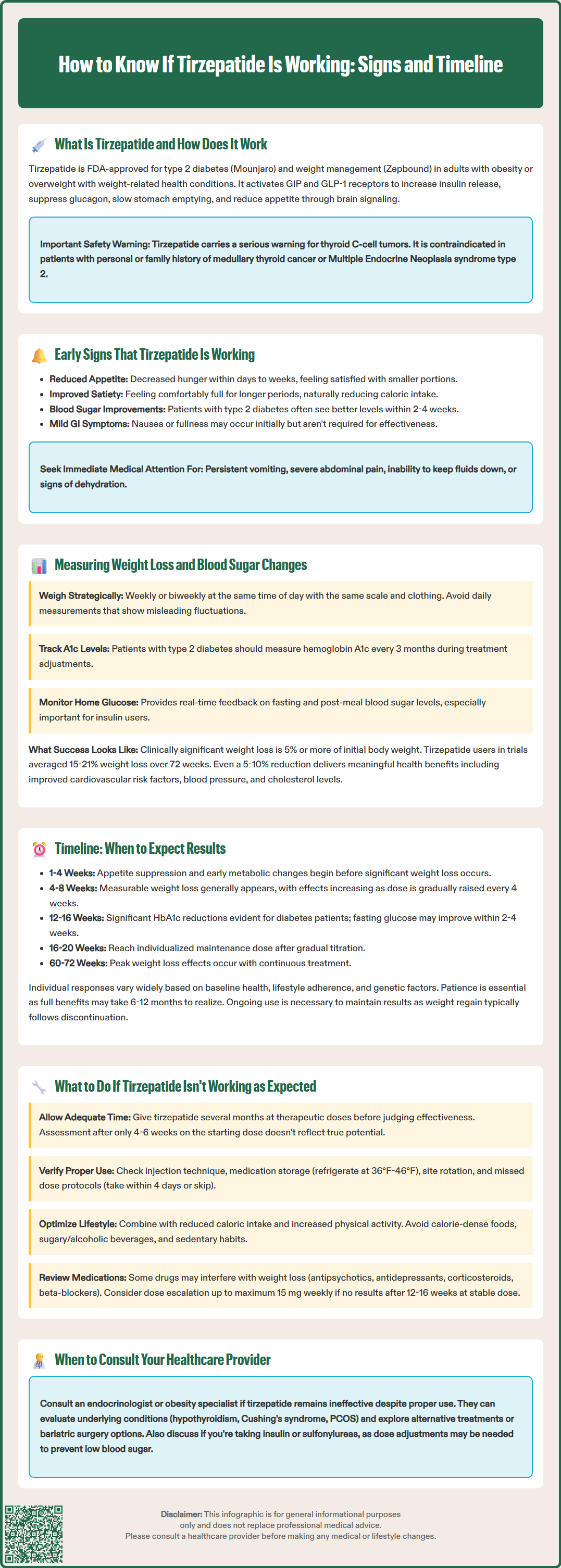 how to know if tirzepatide is working