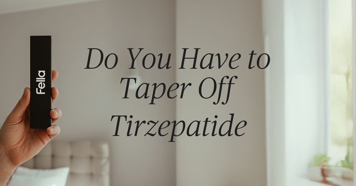 do you have to taper off tirzepatide