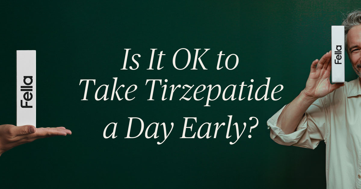 is it ok to take tirzepatide a day early