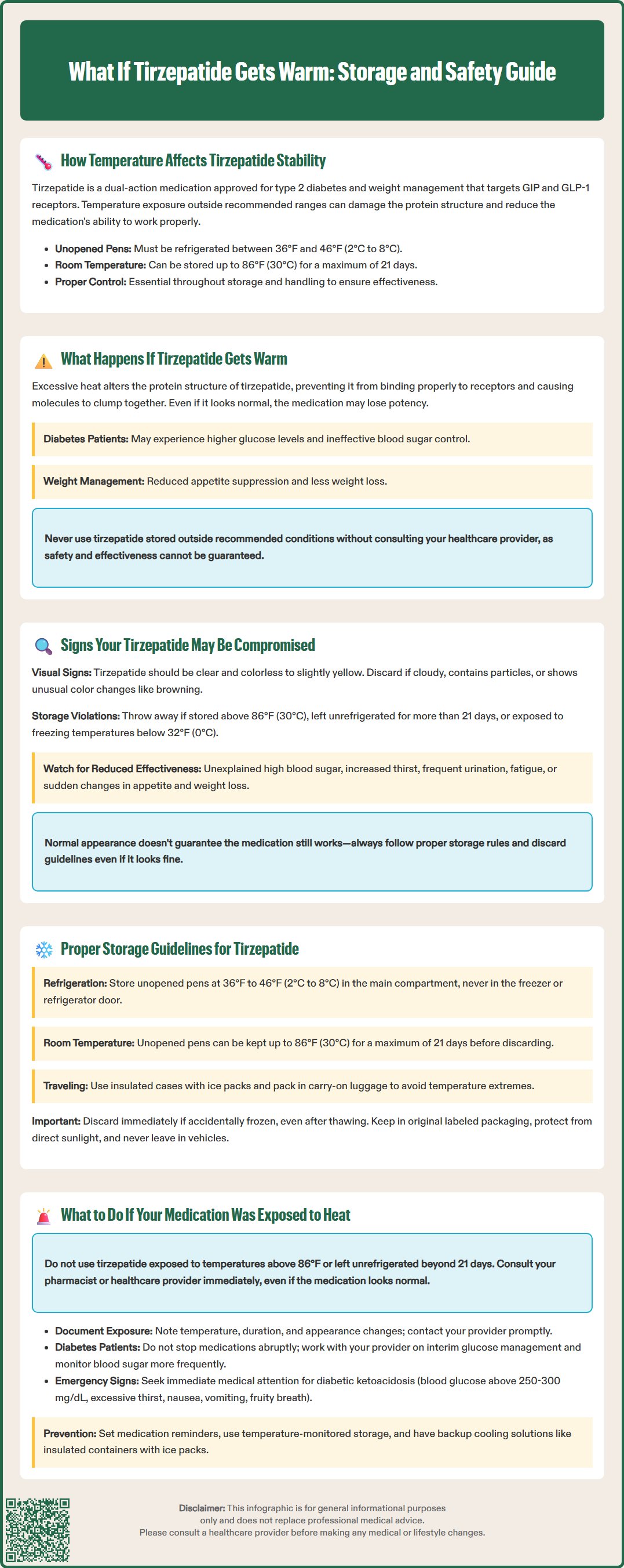 what if tirzepatide gets warm