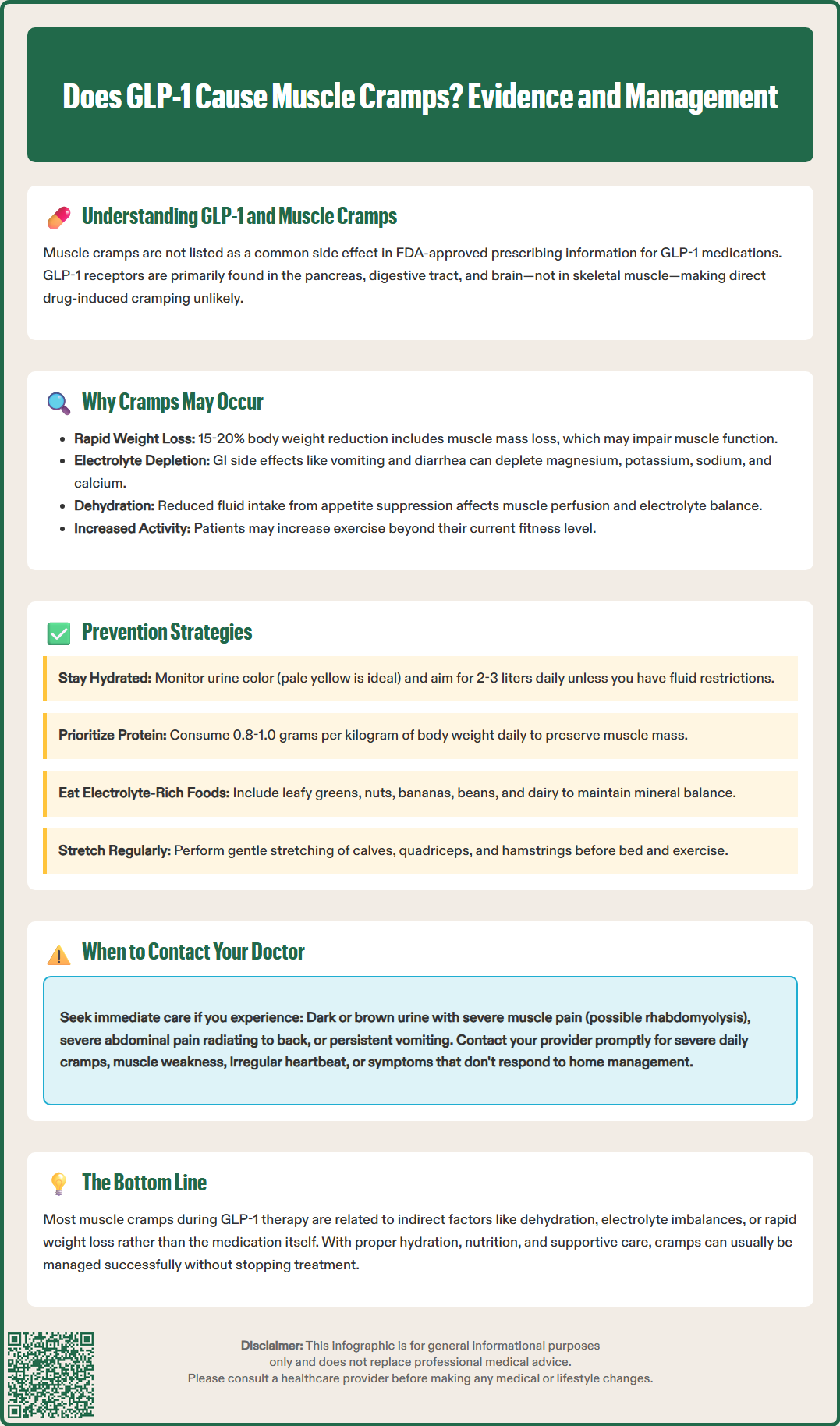 does glp 1 cause muscle cramps