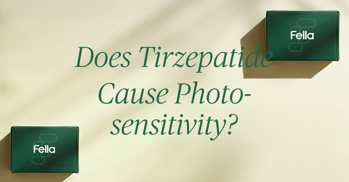 does tirzepatide cause photosensitivity