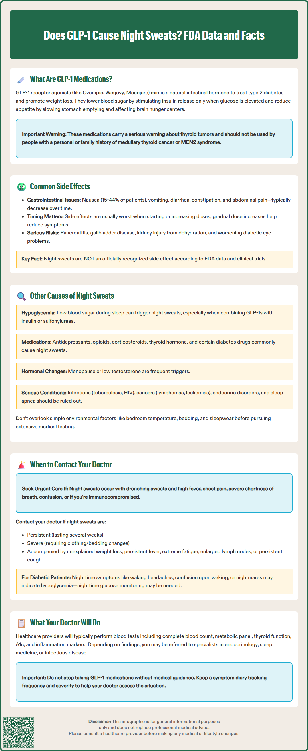 does glp 1 cause night sweats