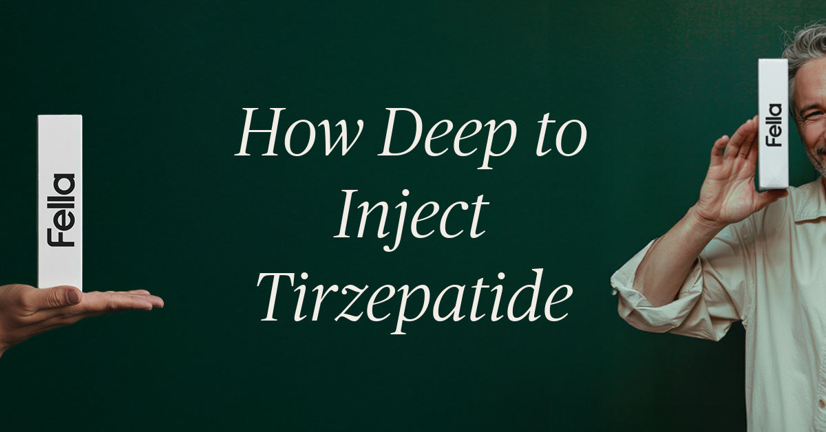 how deep to inject tirzepatide