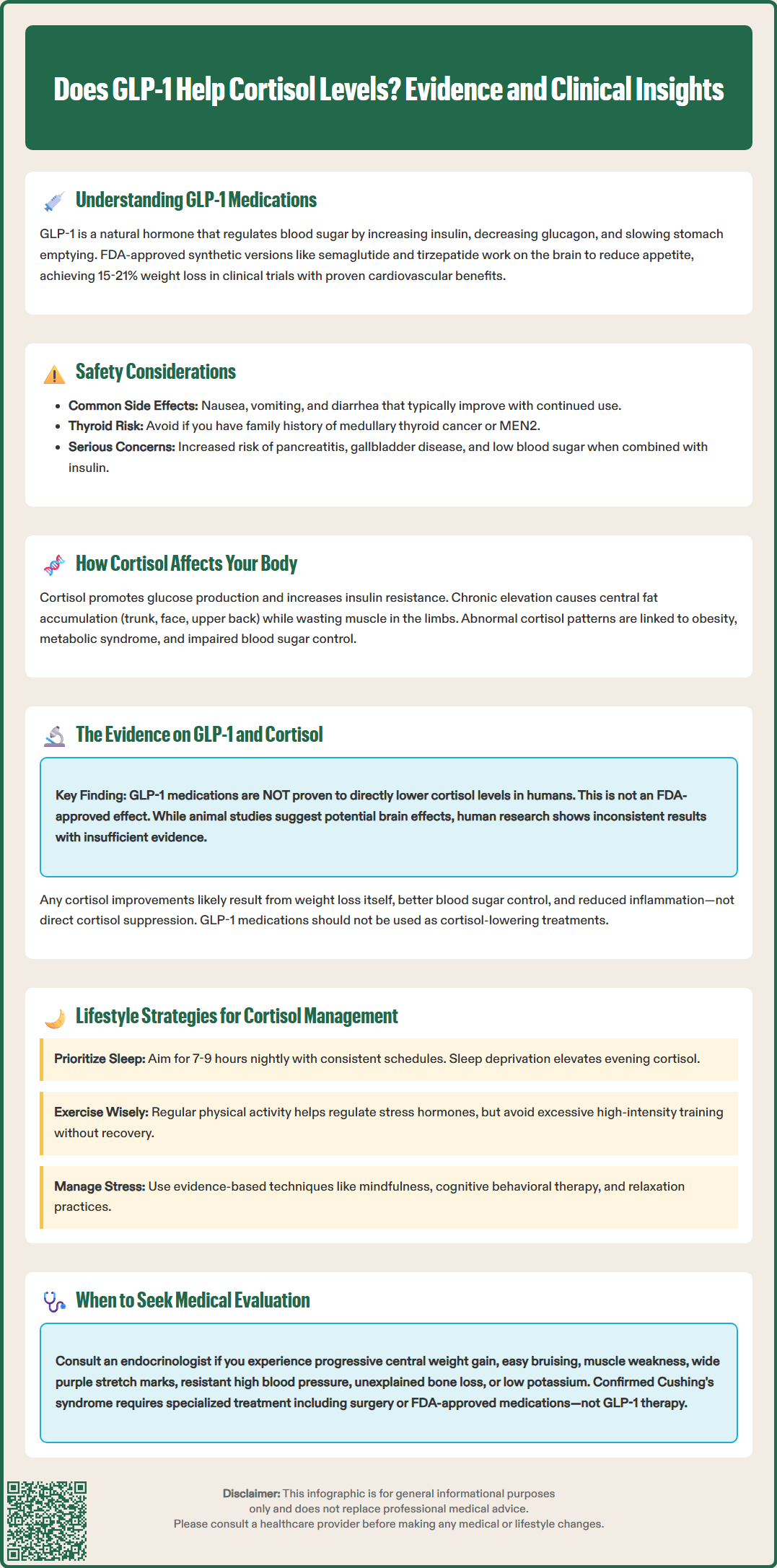 does glp 1 help cortisol levels