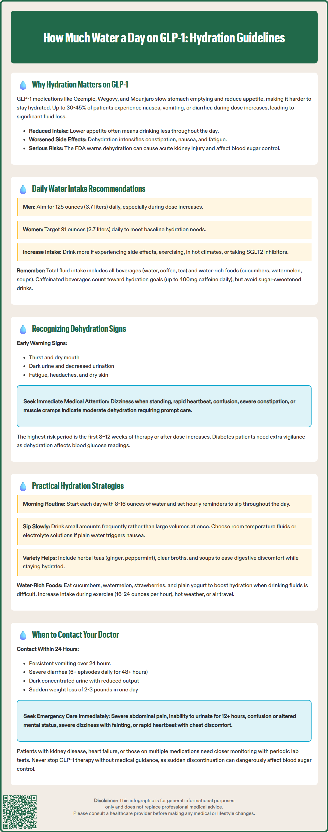 how much water a day on glp 1