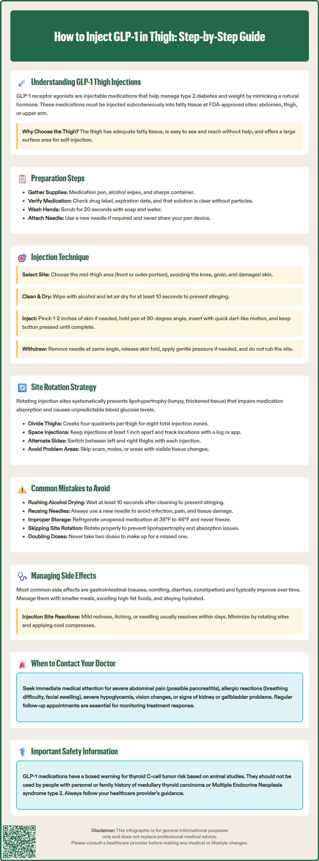 how to inject glp 1 in thigh