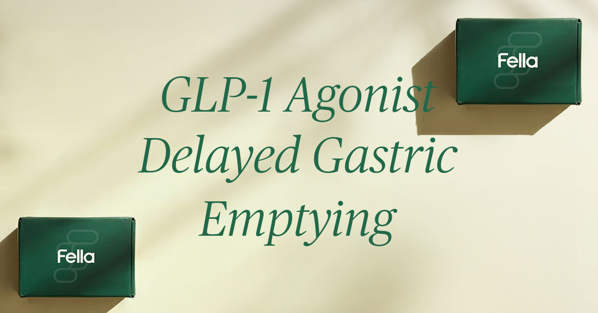 glp 1 agonist delayed gastric emptying
