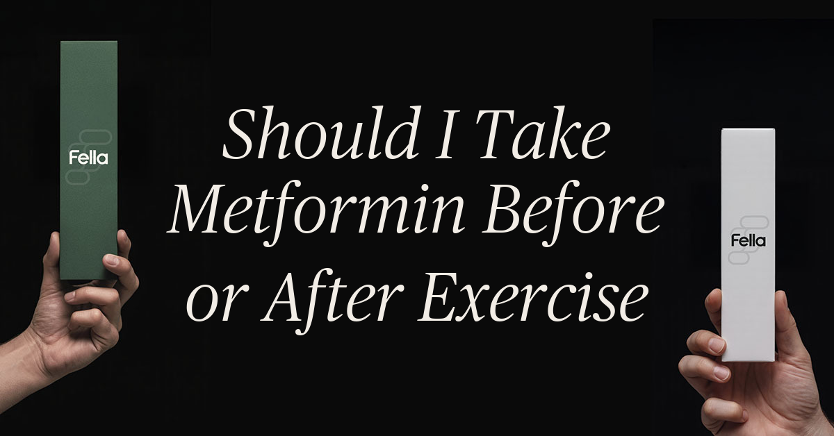 should i take metformin before or after exercise