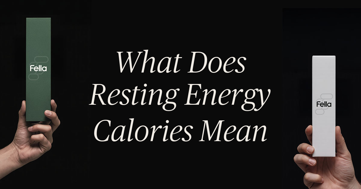 what does resting energy calories mean