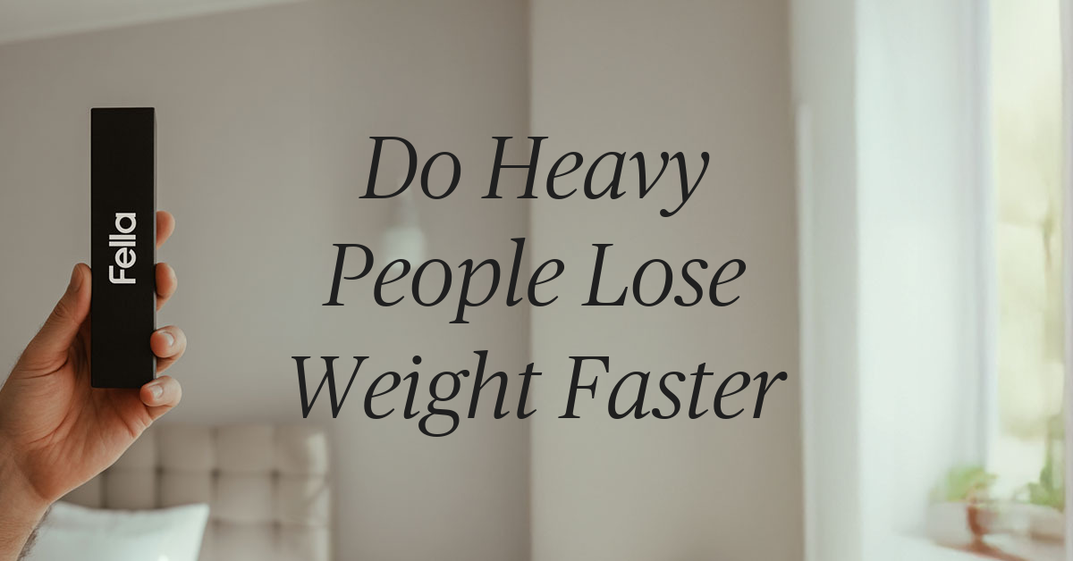 do heavy people lose weight faster