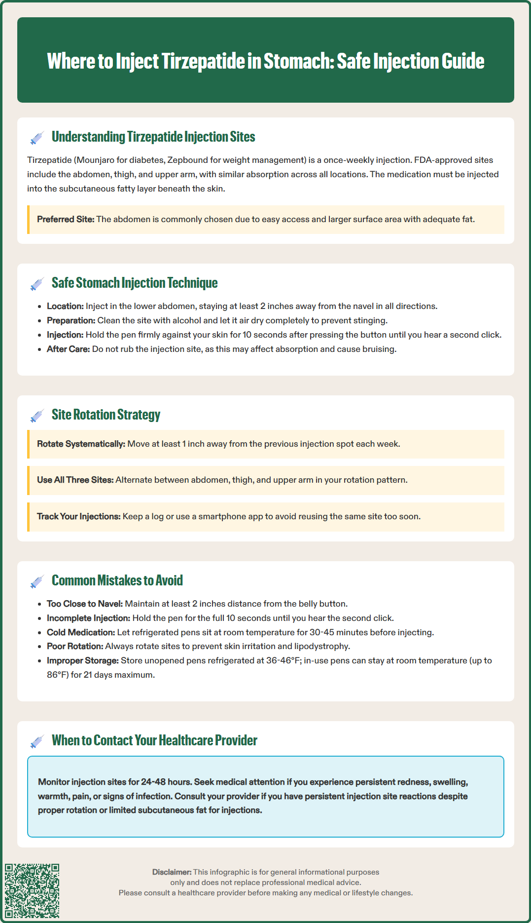 where to inject tirzepatide in stomach