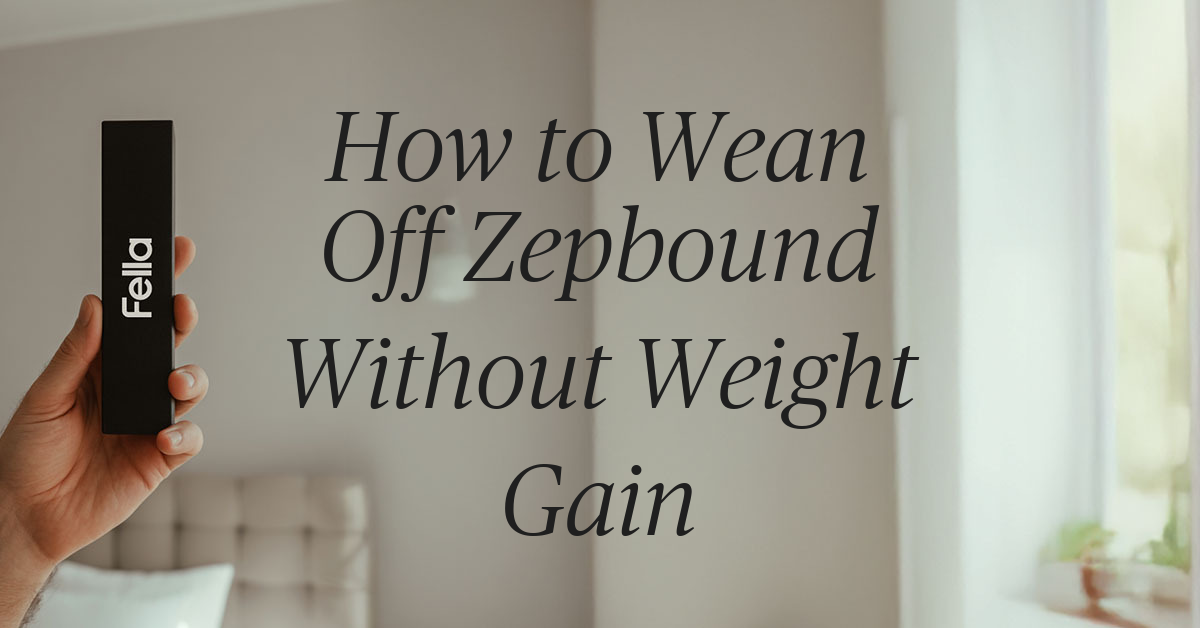 how to wean off zepbound without gaining weight