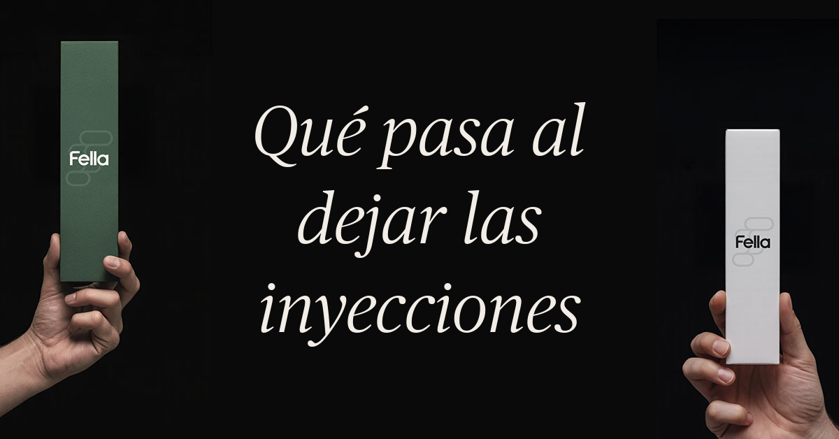 que pasa cuando dejas de tomar inyecciones para bajar de peso