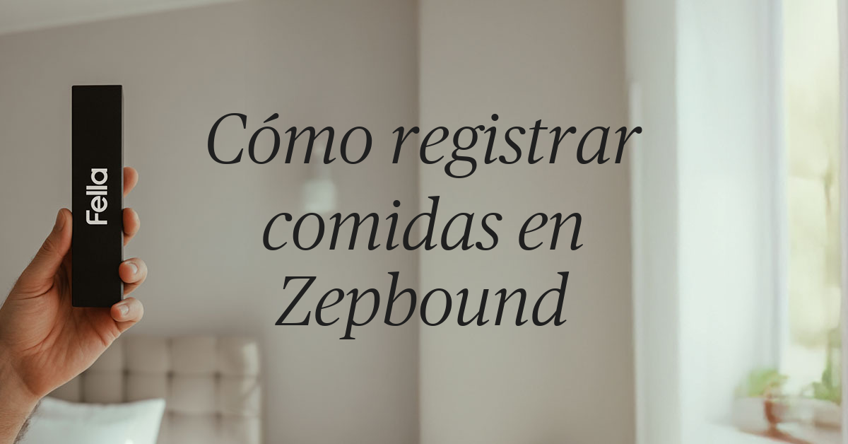 como registrar comidas en zepbound