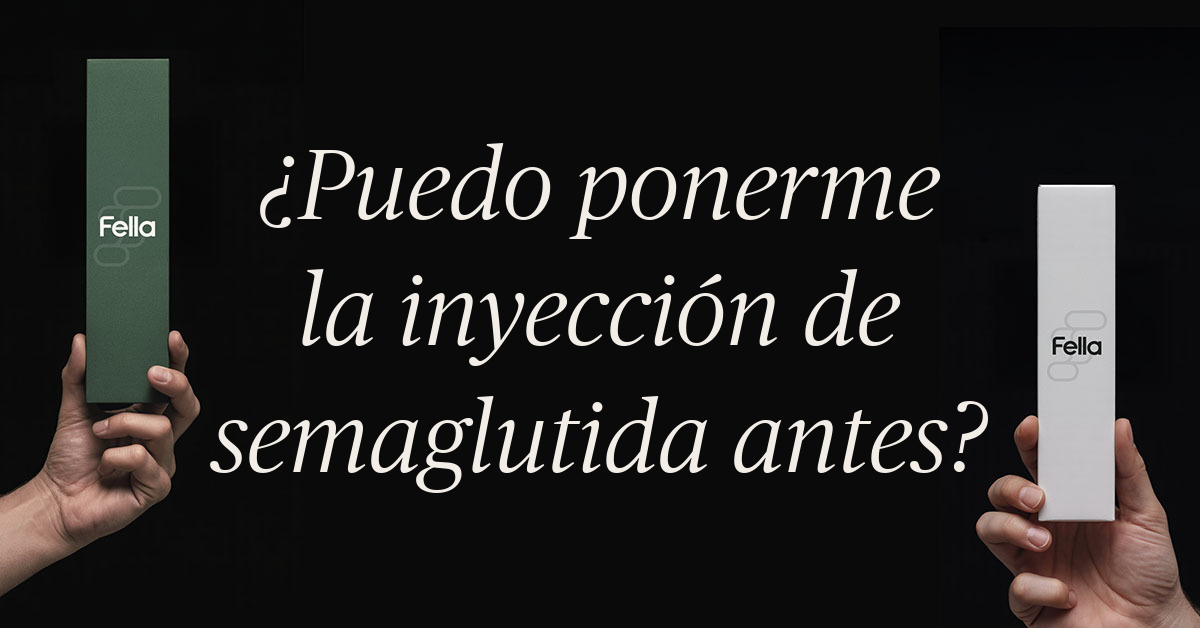 puedo ponerme la inyeccion de semaglutida antes de tiempo