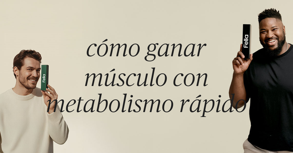 como ganar musculo con metabolismo rapido