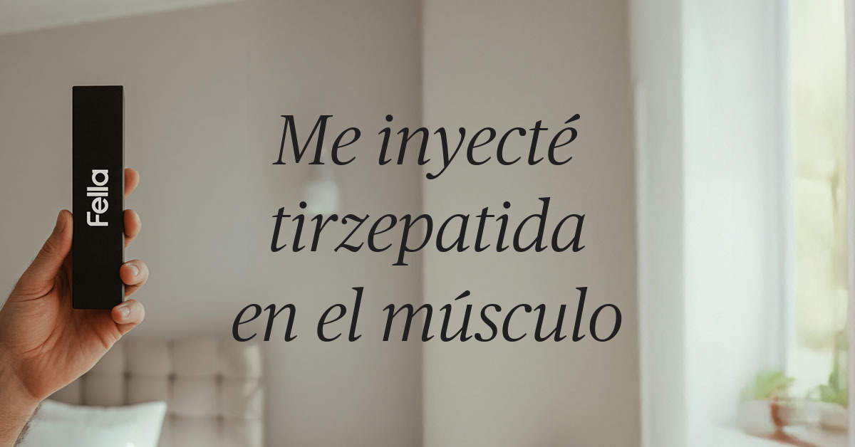 me inyecte tirzepatida en el musculo por error