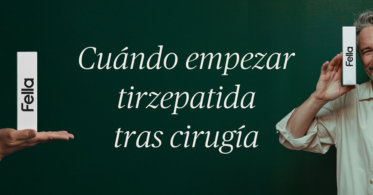 cuando empezar tirzepatida despues de cirugia