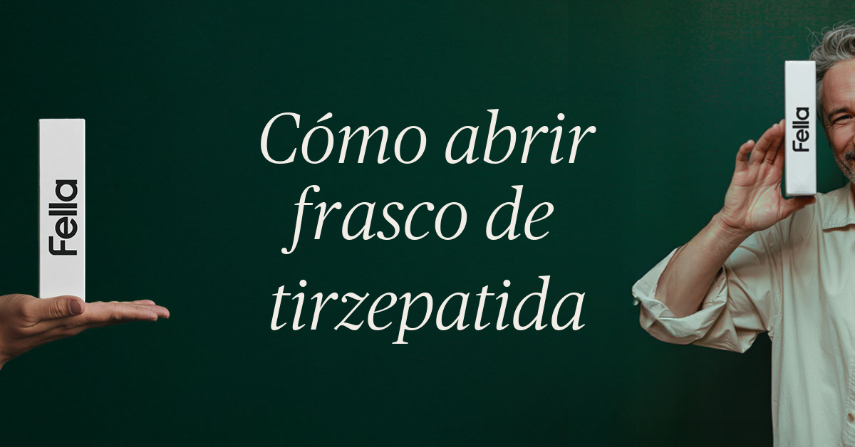 como abrir frasco de tirzepatida
