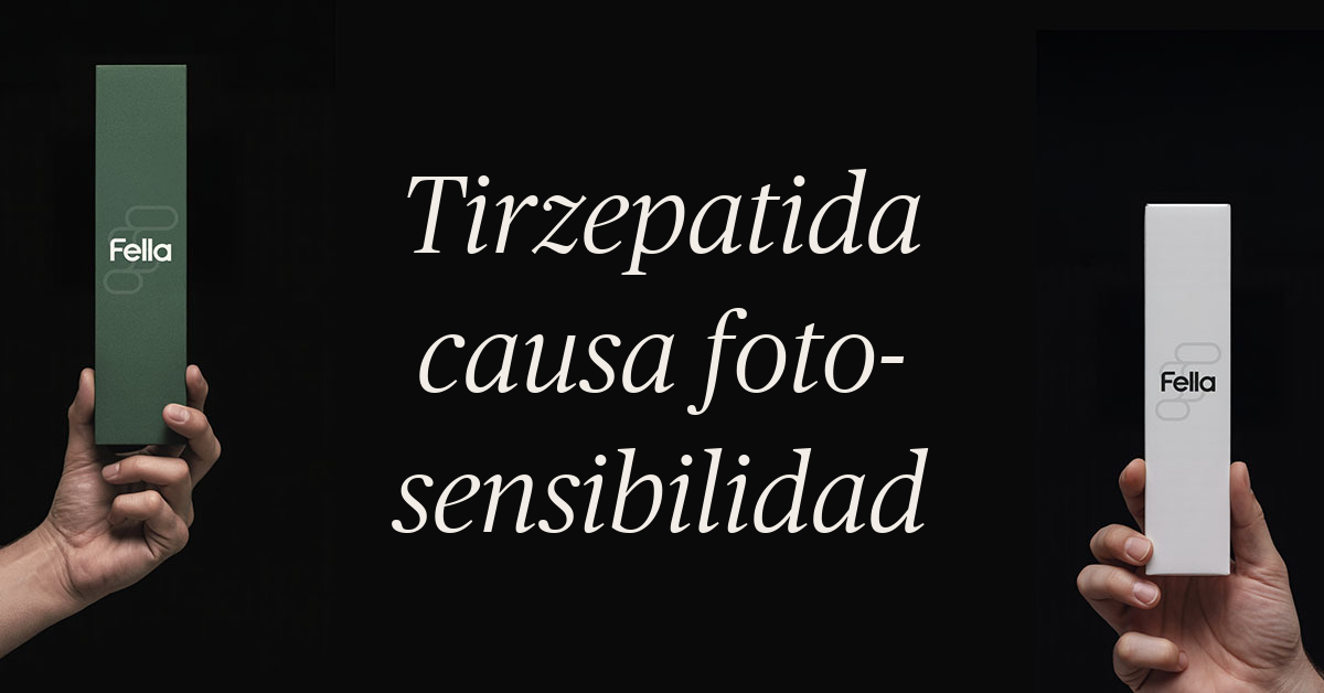 tirzepatida causa fotosensibilidad