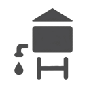 Ikona przedstawiająca zbiorniki ze stali nierdzewnej