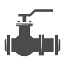Ikona przedstawiająca zawory odcinające