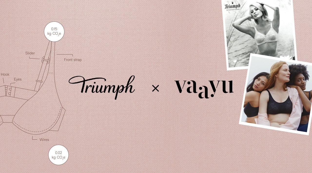 Triumph has begun using DPPs with Vaayu to provide detailed product life cycle information, such as composition and recycled materials content, engaging consumers along the product journey and aligning with new regulatory demands